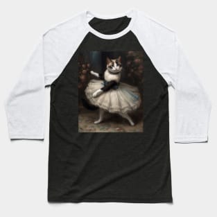 ballet cat 2 Baseball T-Shirt